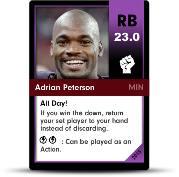 Dynasty Football Card - Adrian Peterson