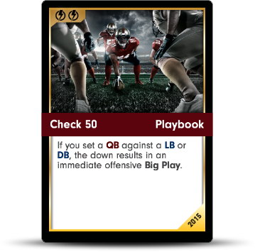 Dynasty Football Card - Check 50